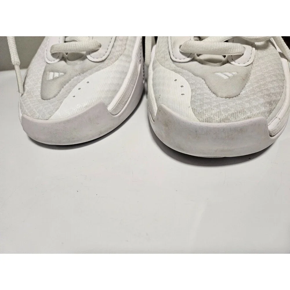Adidas Womens Exhibit Select IG6627 White Basketball Shoes Sneakers Size 7